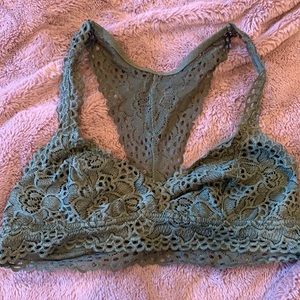 Racer back green bralet